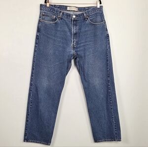 Levi's 505 Regular Fit Blue Denim Straight Jeans Size 40x32 100% Cotton